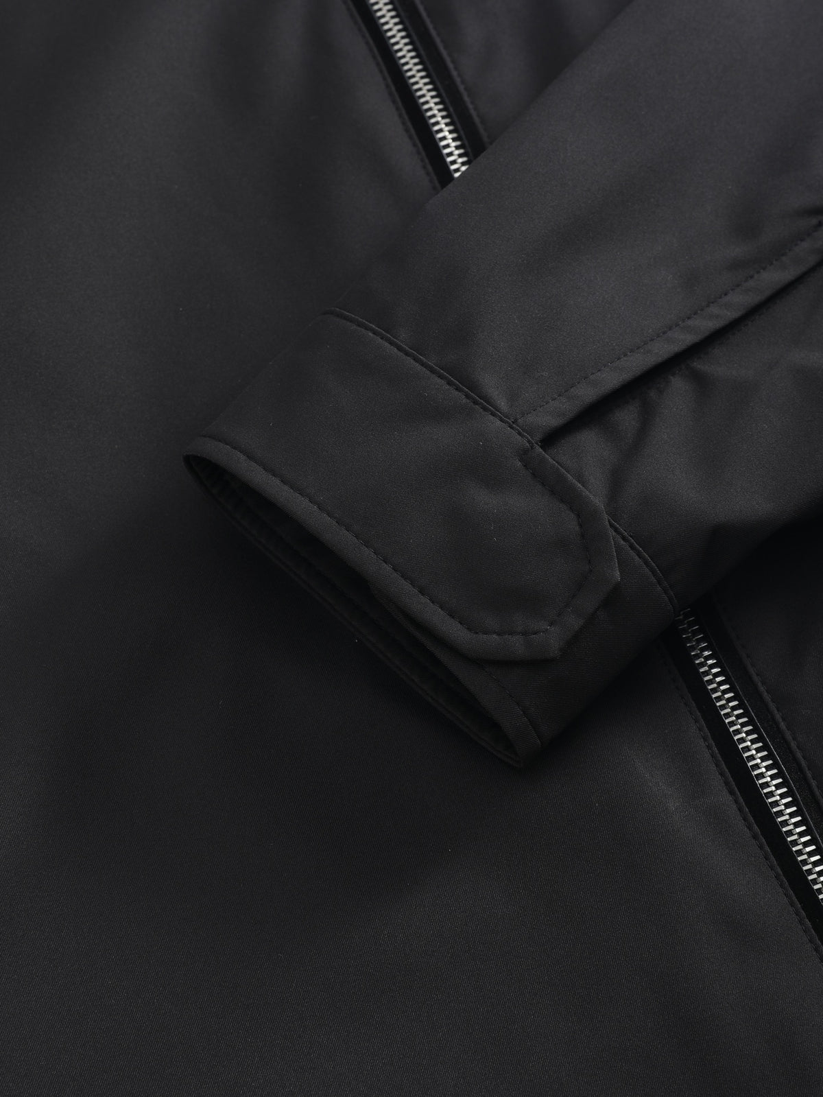 Veste Légère Noire Zippée