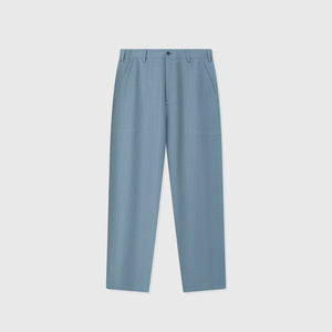 Pantalon Dustin en Lin — Vert Paon