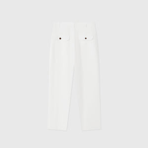 Pantalon Dustin en Lin — Blanc Cassé
