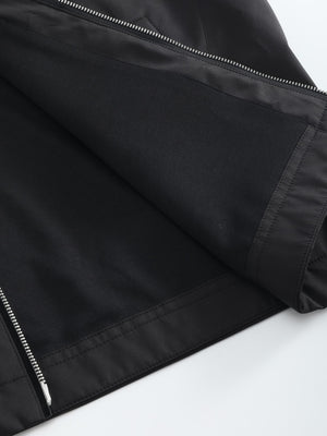 Veste Légère Noire Zippée