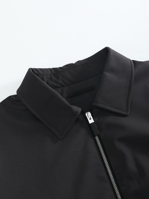 Veste Légère Noire Zippée