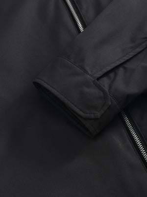 Veste Légère Noire Zippée