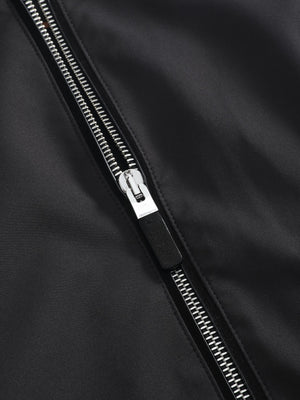 Veste Légère Noire Zippée