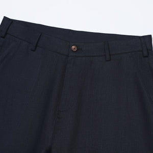 Pantalon Dustin en Lin — Bleu Marine