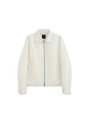 Veste Légère Beige Zippée