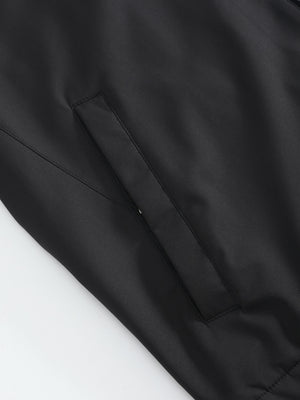 Veste Légère Noire Zippée