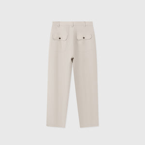 Pantalon Dustin en Lin — Beige Clair