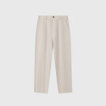 Pantalon Dustin en Lin — Beige Clair