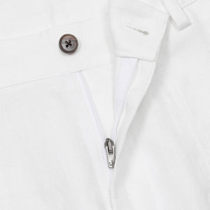 Pantalon Dustin en Lin — Blanc Cassé
