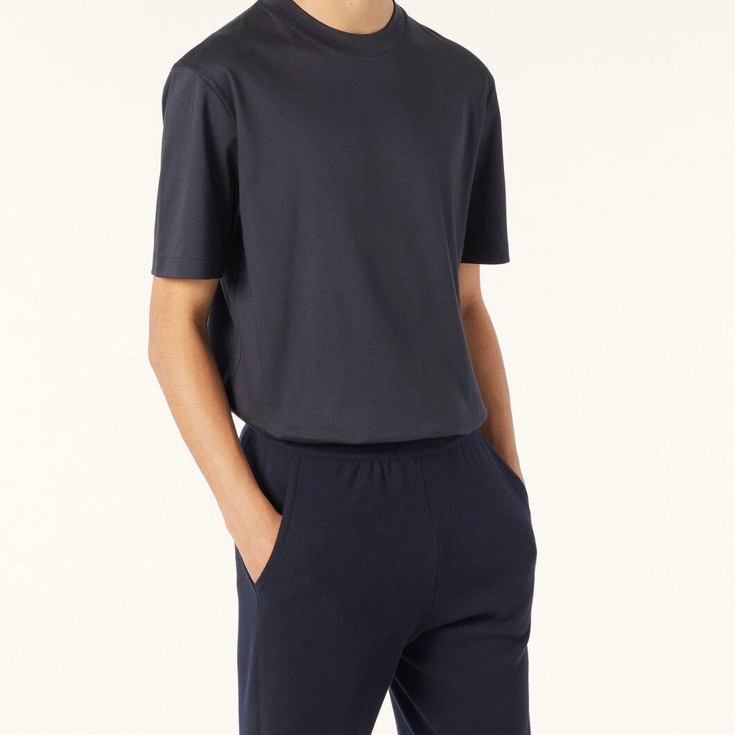 Ray T-Shirt Cotton Optical — Bleu Marine