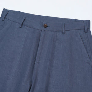 Pantalon Dustin en Lin — Bleu Denim