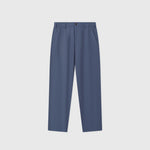 Pantalon Dustin en Lin — Bleu Denim