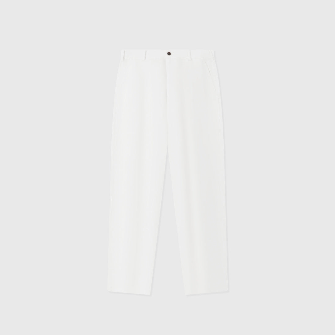 Pantalon Dustin en Lin — Blanc Cassé