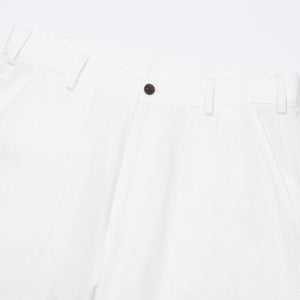 Pantalon Dustin en Lin — Blanc Cassé